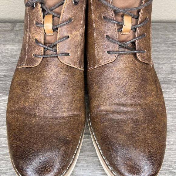 Madden Mens Brown Lace Up Chukkas Boots Size 12 M-Brakon Classic EUC - Picture 7 of 12
